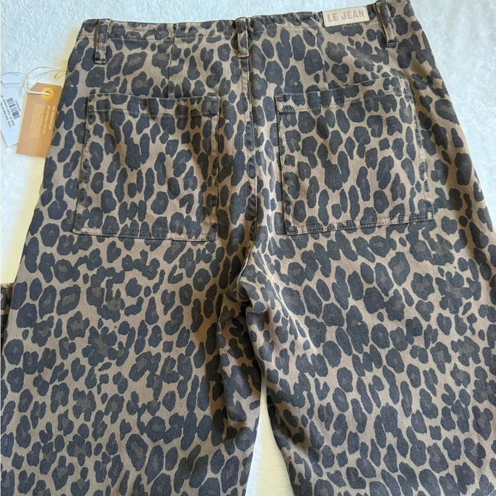 Brown Leopard Print Women’s Pants - Picture 3 of 4
